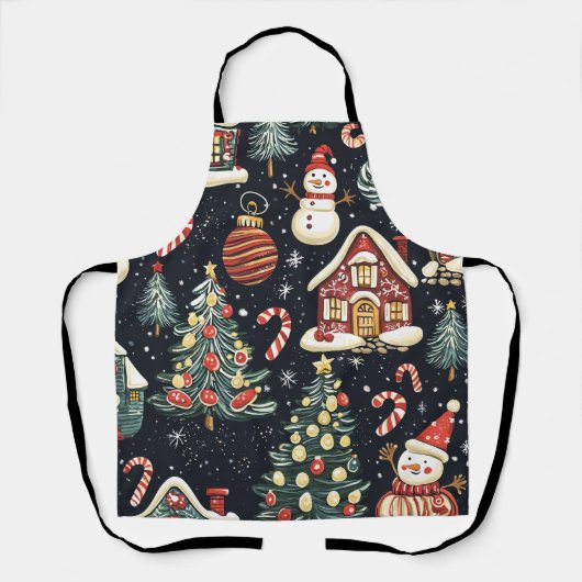  Woodland Kerstpatroon (5) Schort (Voorkant)