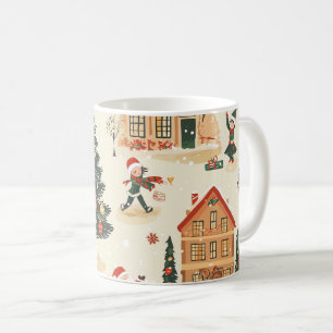 Woodland kerstpatroon (8) Koffiemok