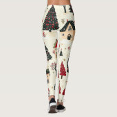  Woodland Kerstpatroon (9) Leggings (Achterkant)