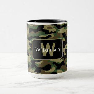 Woodland Khaki Camo Met Personalization   Mok