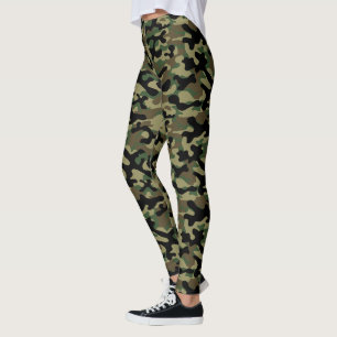Woodland Khaki Camouflage  Leggings