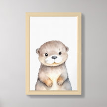 Woodland kinderkamer Poster Otter Animal