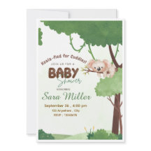 Woodland Koala babyshower uitnodiging