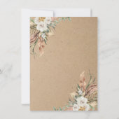 Woodland Kraft paper Barn Forest Wedding Kaart (Achterkant)