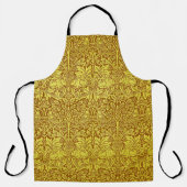 Woodland Leaves Gold Rabbit William Morris Pattern Schort (Voorkant)