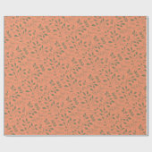 Woodland Leaves Pattern Cadeaupapier (Vlak)