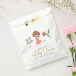 Woodland Little mause Favor Bag Bedankzakje