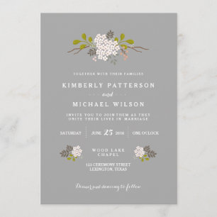 Woodland Love Floral Faire-part de mariage
