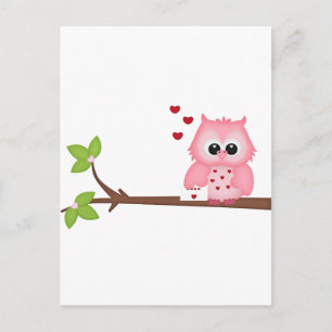 Woodland Love Owls Briefkaart