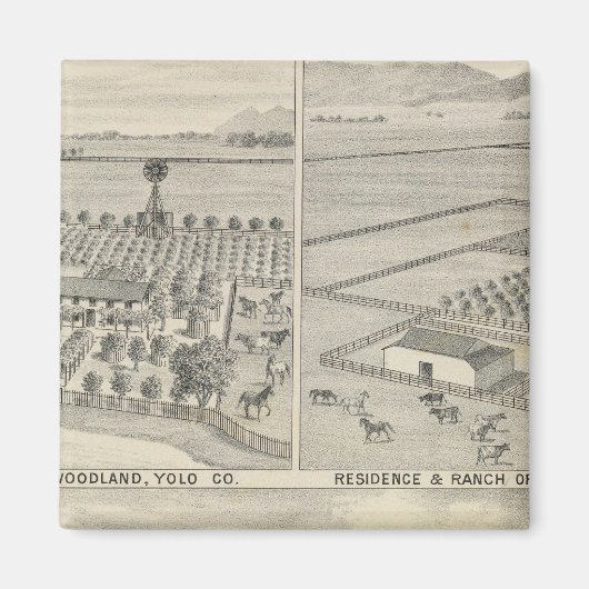 Woodland lumber company magneet (Voorkant)
