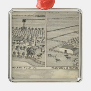 Woodland lumber company metalen ornament