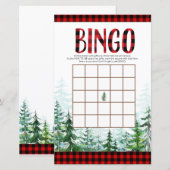 Woodland Lumberjack Forest Bingo Game (Voorkant / Achterkant)