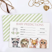 Woodland meisje schattige dieren baby shower voors briefpapier