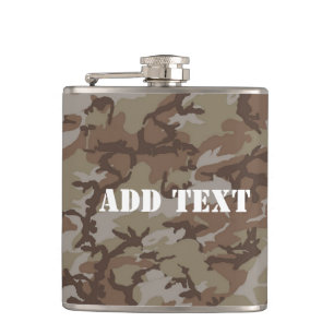 Woodland Militaire Camouflage Heupfles