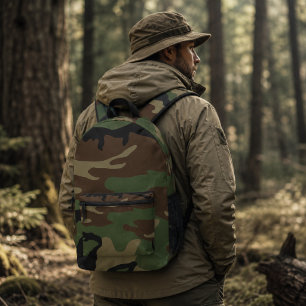 Woodland Militaire Camouflagepatroon Bedrukte Rugzak