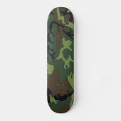 Woodland Military Green Camouflage Skateboard (Voorkant)