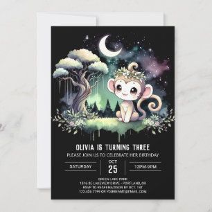 Woodland Monkey Birthday Kaart