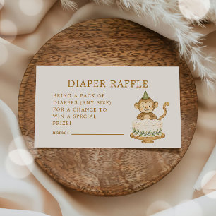 Woodland Monkey Luier Raffle  Informatiekaartje