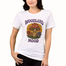 Woodland Mood Vintage Paddenstoel T-Shirt | Cottag