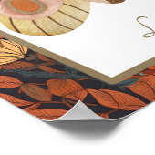 Woodland Moth Aardse Bloemen Wall Art Poster (Hoek)