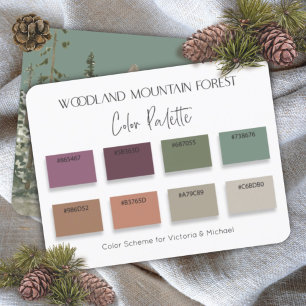 Woodland Mountain Forest Color Palette Kaart