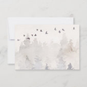 Woodland Mountain Forest Deer Save the Date (Achterkant)