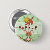 Woodland Mouse Button (Voorkant /achterkant)