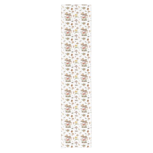 Woodland Mushroom Baby shower Tafelloper met In (Voorkant)