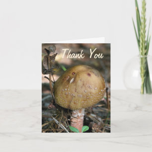 Woodland Mushroom Natuur Hartelijk dank Bedankkaart