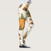 Woodland Nights Camping Pattern Leggings (Droite)