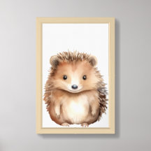 Woodland Nursery Room Decor Hedgehog