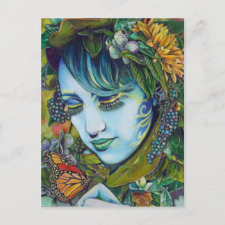 Woodland Nymph en Butterfly Friend Briefkaart