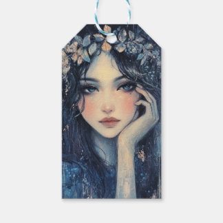 Woodland Nymph Enchantress Decoupage Cadeaulabel