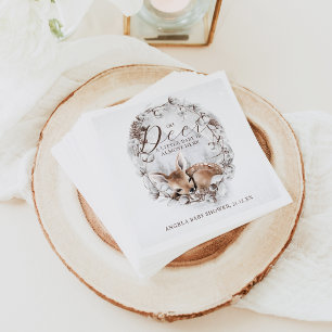 Woodland Oh Deer Winter Baby shower Servet