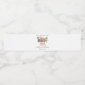 Woodland One Happy Camper eerste verjaardag Waterfles Etiket (Enkel label)