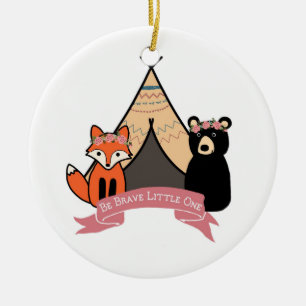 Woodland Ornament for Baby Girl