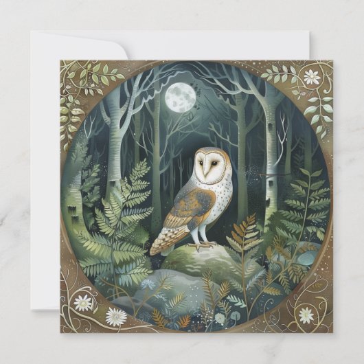Woodland Owl Kaart (Voorkant)