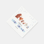 Woodland Paper servetten Dieren Forest Boy Blue (Hoek)