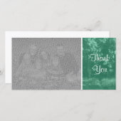 Woodland Path - Hartelijk dank - Emerald Bedankkaart (Voorkant / Achterkant)