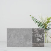 Woodland Path - Hartelijk dank - Grijs Bedankkaart (Staand voorkant)
