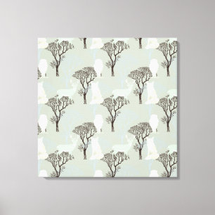 Woodland Pattern Canvas Afdruk