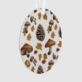 Woodland Pinecone & Feather Acryl Ornament (voorkant)