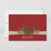 Woodland Pinecones Response Kaart (Achterkant)