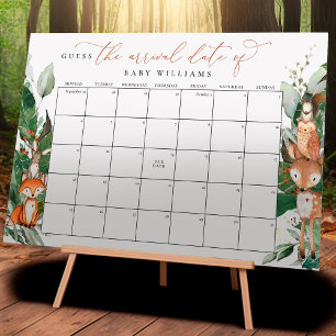 Woodland raadt het Poster Vervaldatum kalender