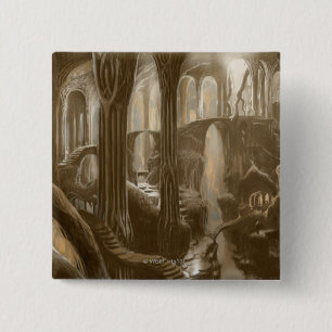 Woodland Realm Concept Vierkante Button 5,1 Cm