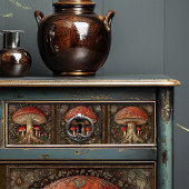 Woodland Red Spotted Mushroom Decoupage Craft Tissuepapier