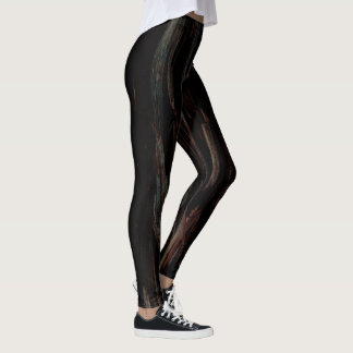 Woodland Red Tree Bark Leggings 2