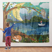 Woodland Riverside Children's Room Wandkleed