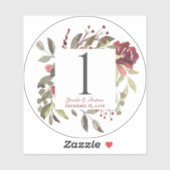 Woodland Roos Table Number Stickers (Vel)