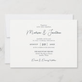 Woodland rustieke bosrijke berglandschap bruiloft kaart (Voorkant)